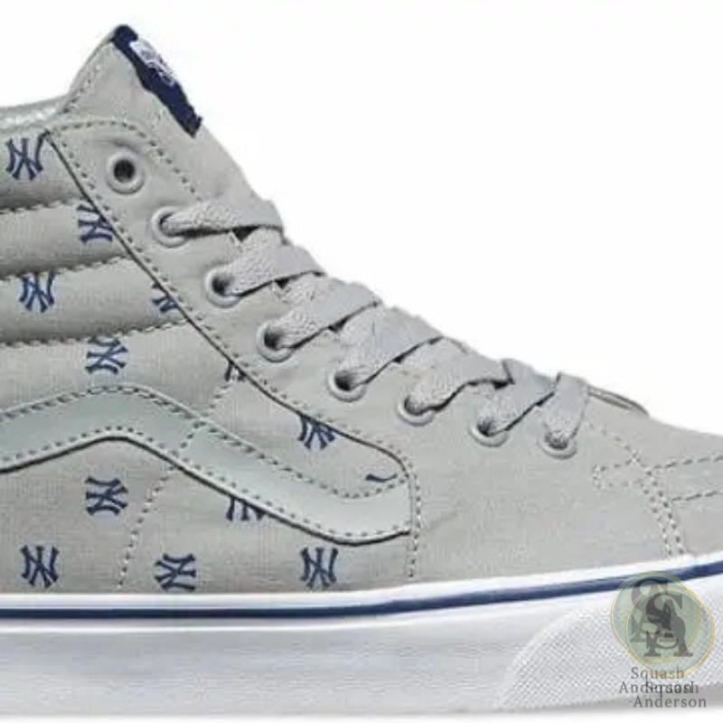 Gray High-Top Canvas Sneakers