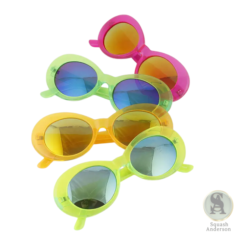 Bright Round Retro Sunglasses