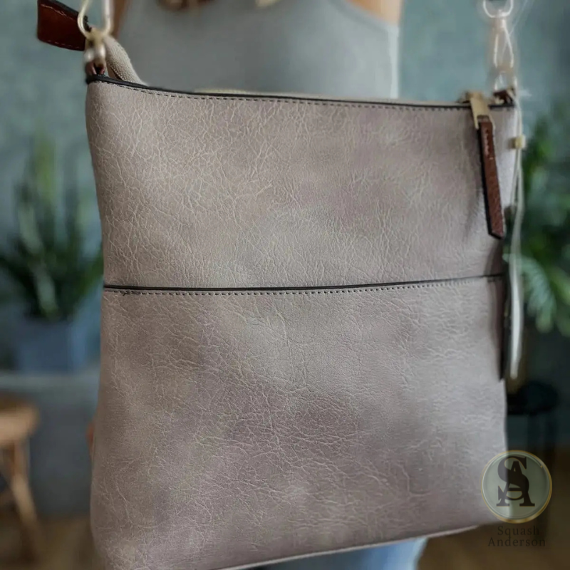 Elina Zipper Front Crossbody Bag