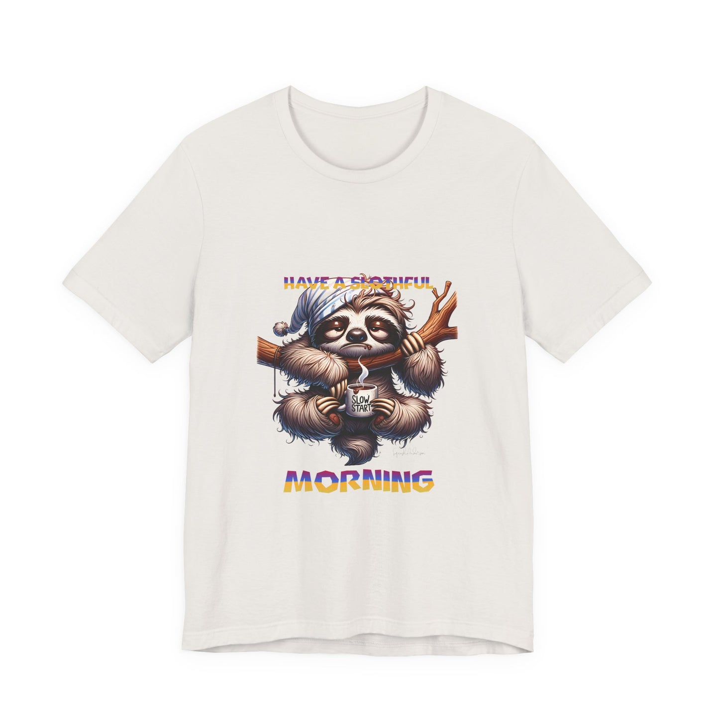 Hanging Sloth Unisex Jersey Short Sleeve Tee image 10