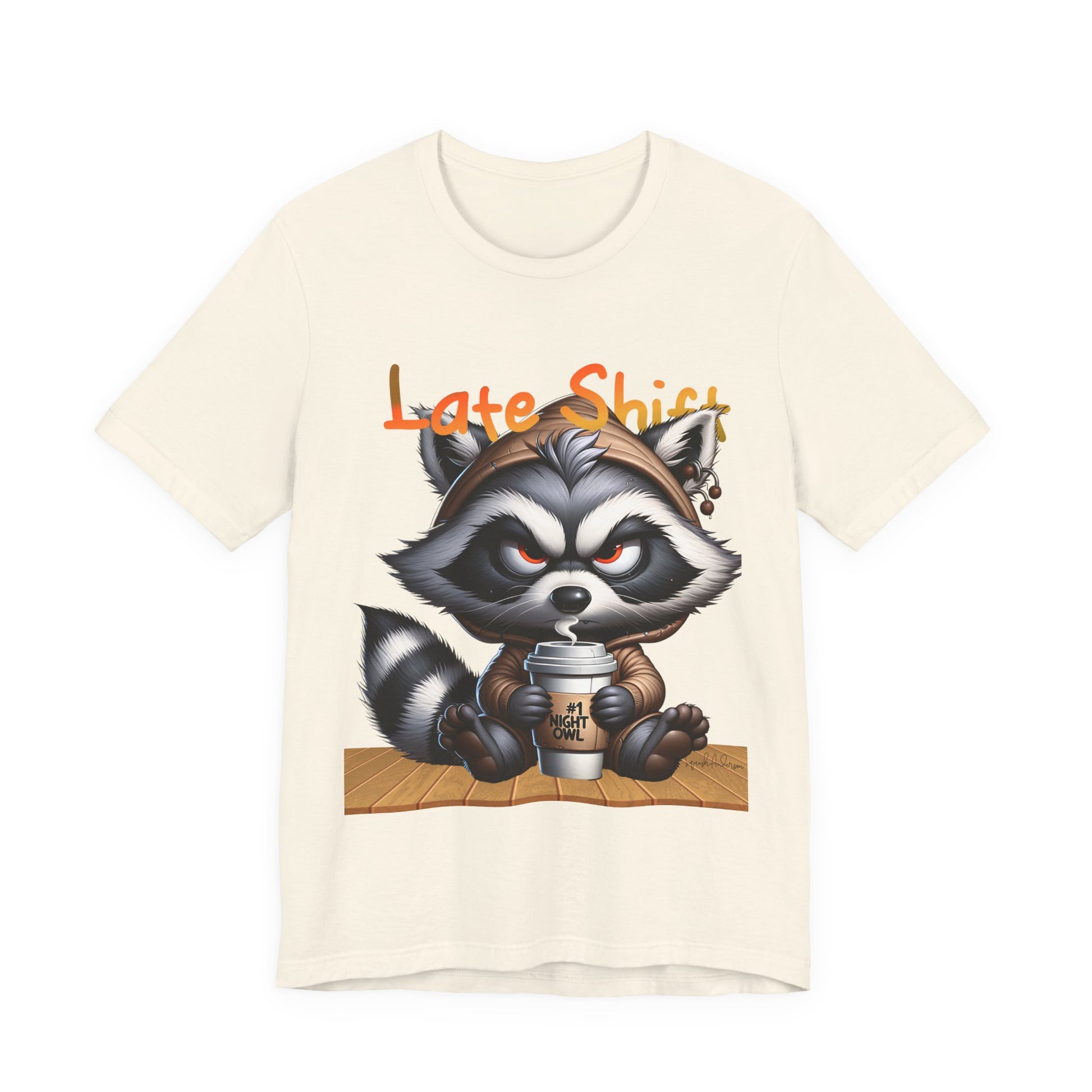 Grumpy Raccoon Unisex Jersey Short Sleeve Tee image 6