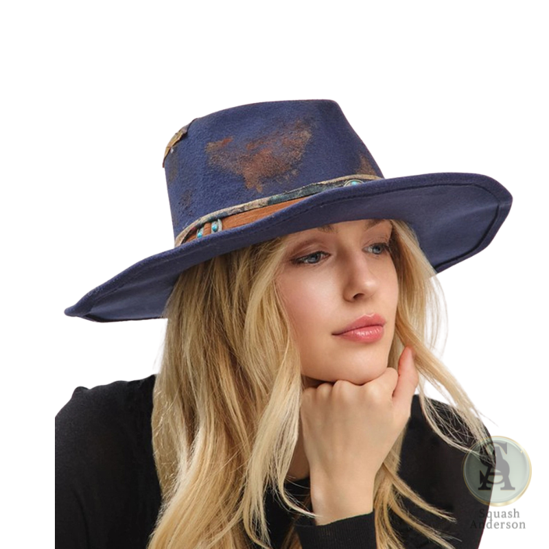 Vintage Navy Cowboy Hat