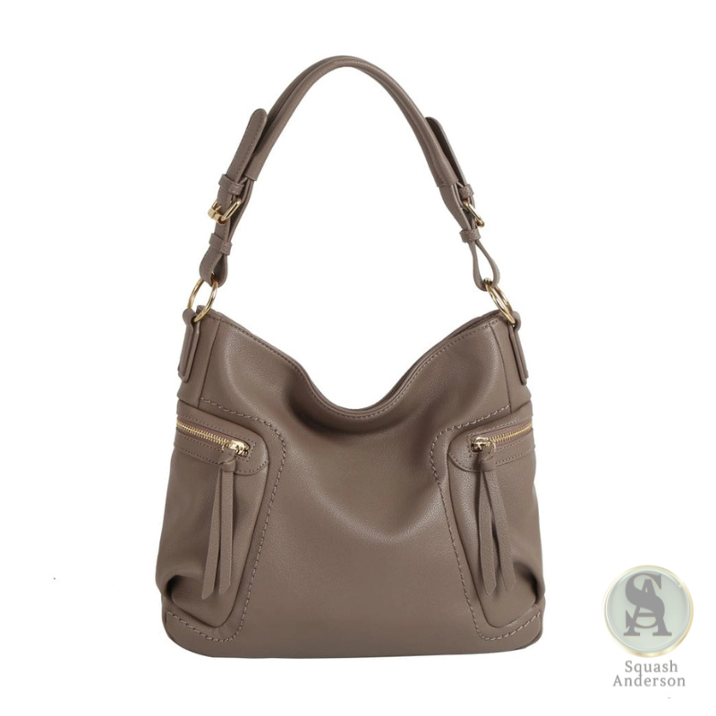 Side Zip Pocket Tote Bag