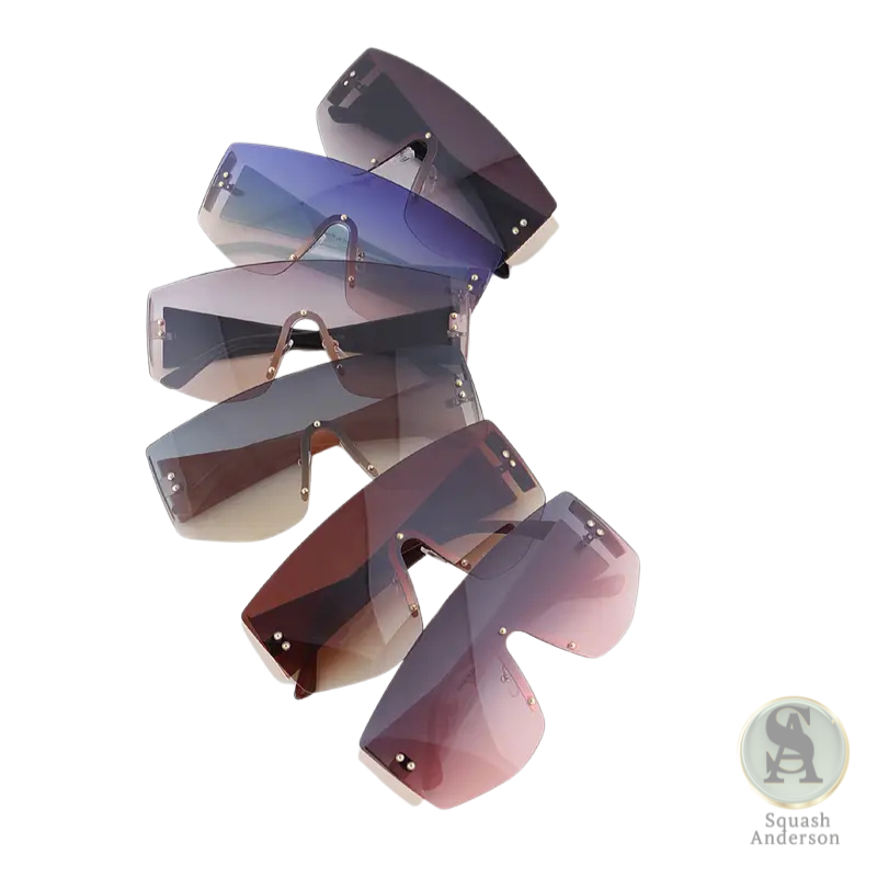 Rimless Shield Gradient Sunglasses