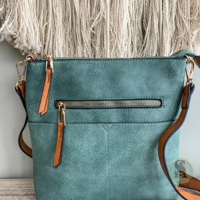 Elina Zipper Front Crossbody Bag