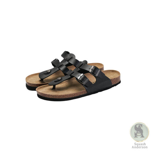 Black Thong – Luxe Comfort Sandal