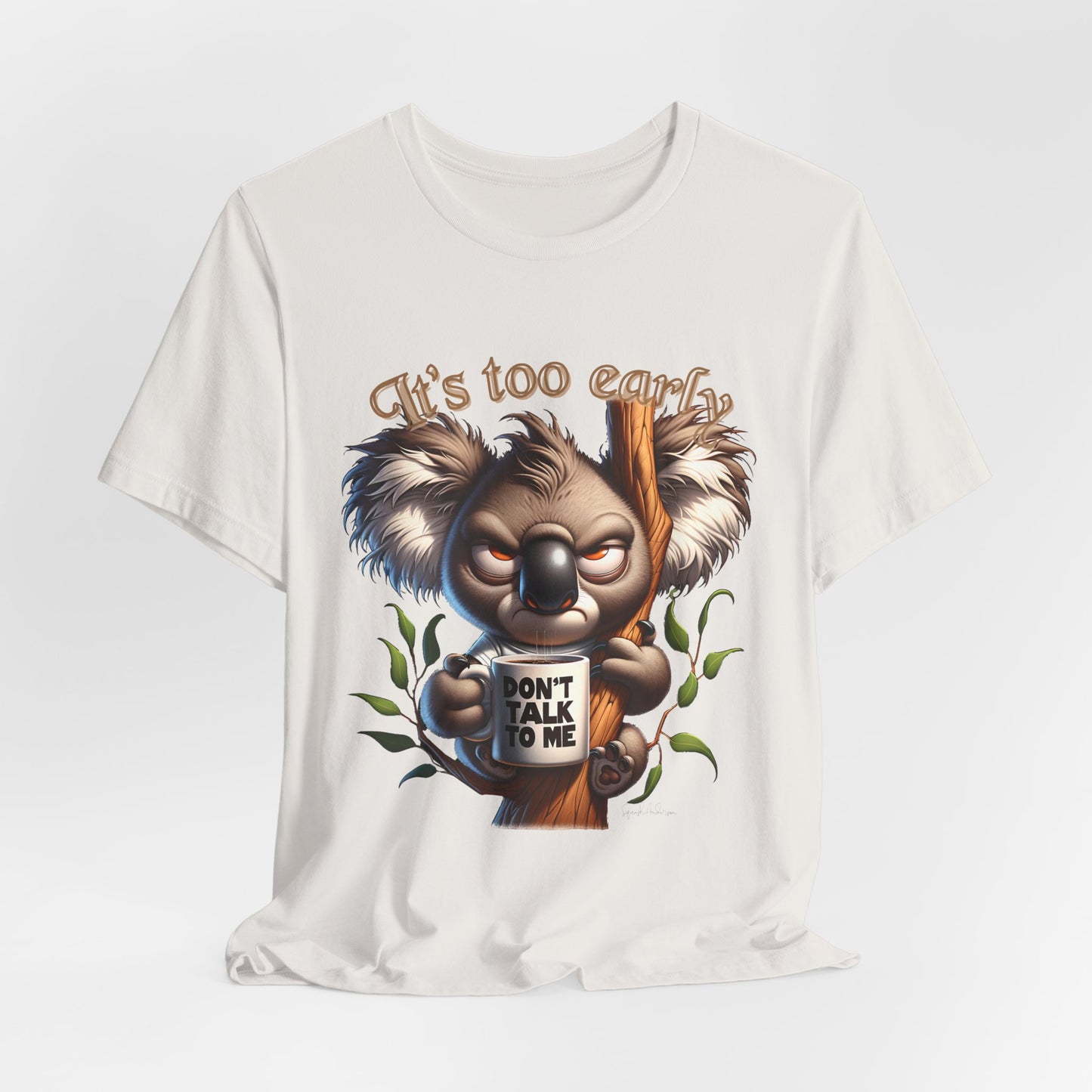 Grumpy Koala Unisex Jersey Short Sleeve Tee image 7