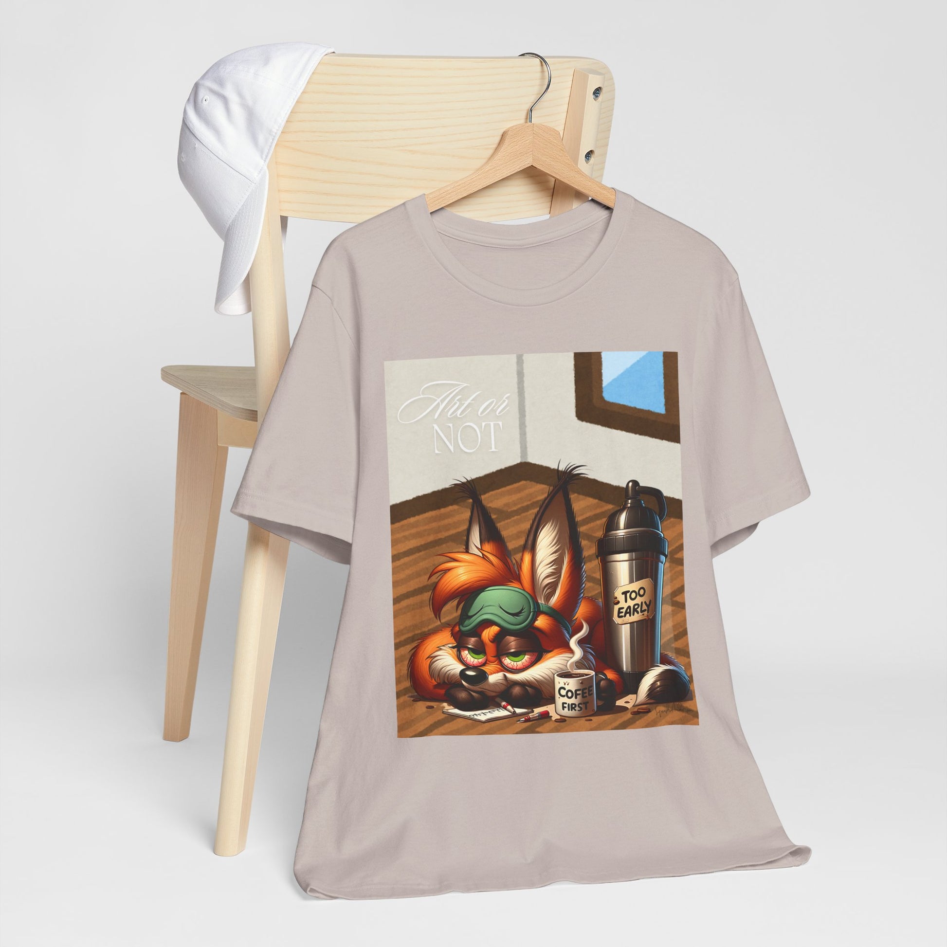Sleepy Fox Unisex Jersey Short Sleeve Tee image 14