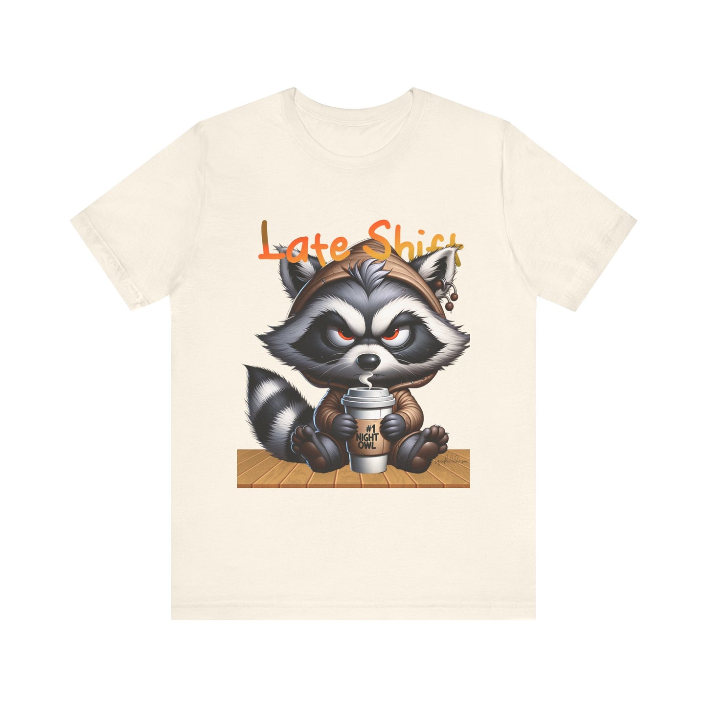 Grumpy Raccoon Unisex Jersey Short Sleeve Tee image 4