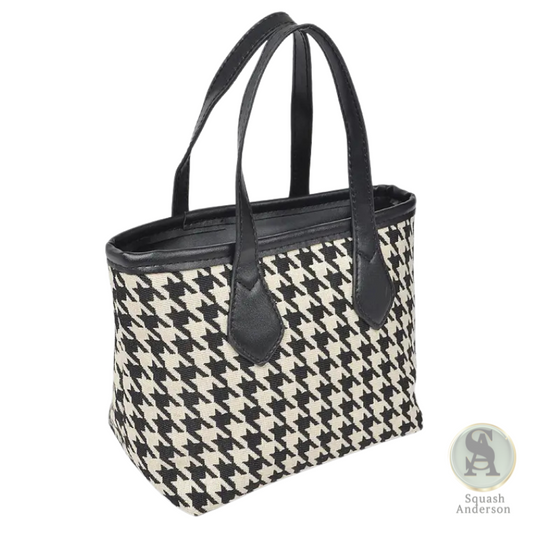 Classic Houndstooth Mini Tote