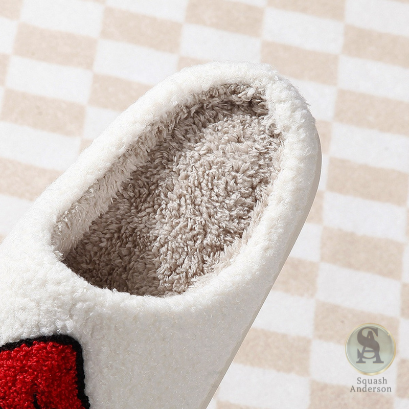 Christmas Grinch Pattern Winter Cotton Slippers