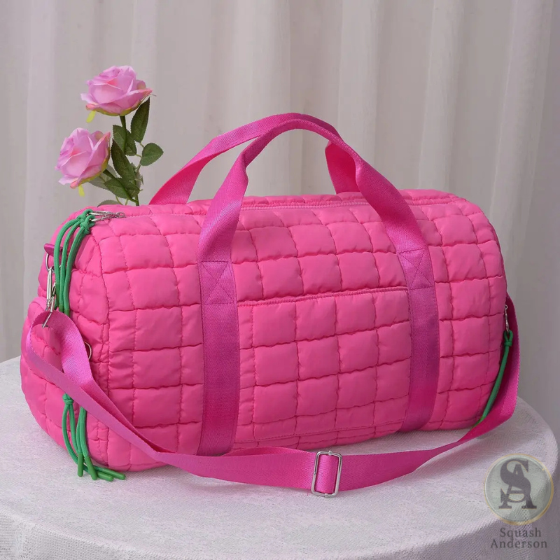 Quilted Puffer Weekender Bag
