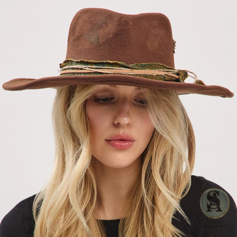 Vintage Brown Cowboy Hat
