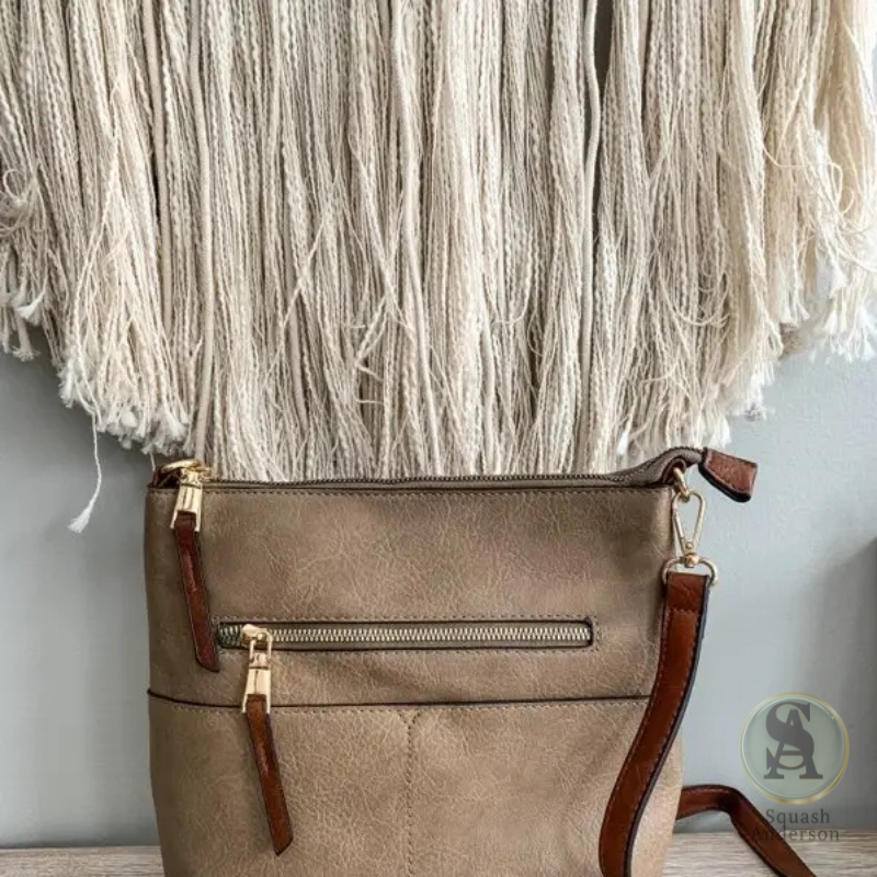 Elina Zipper Front Crossbody Bag