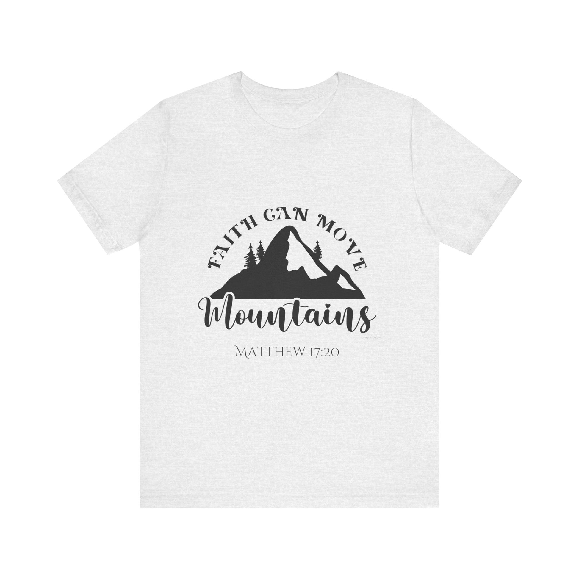 Faith can move mountains Unisex Jersey Short Sleeve Tee image 8