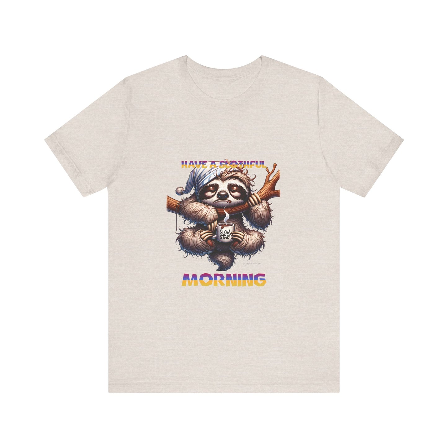 Hanging Sloth Unisex Jersey Short Sleeve Tee image 12