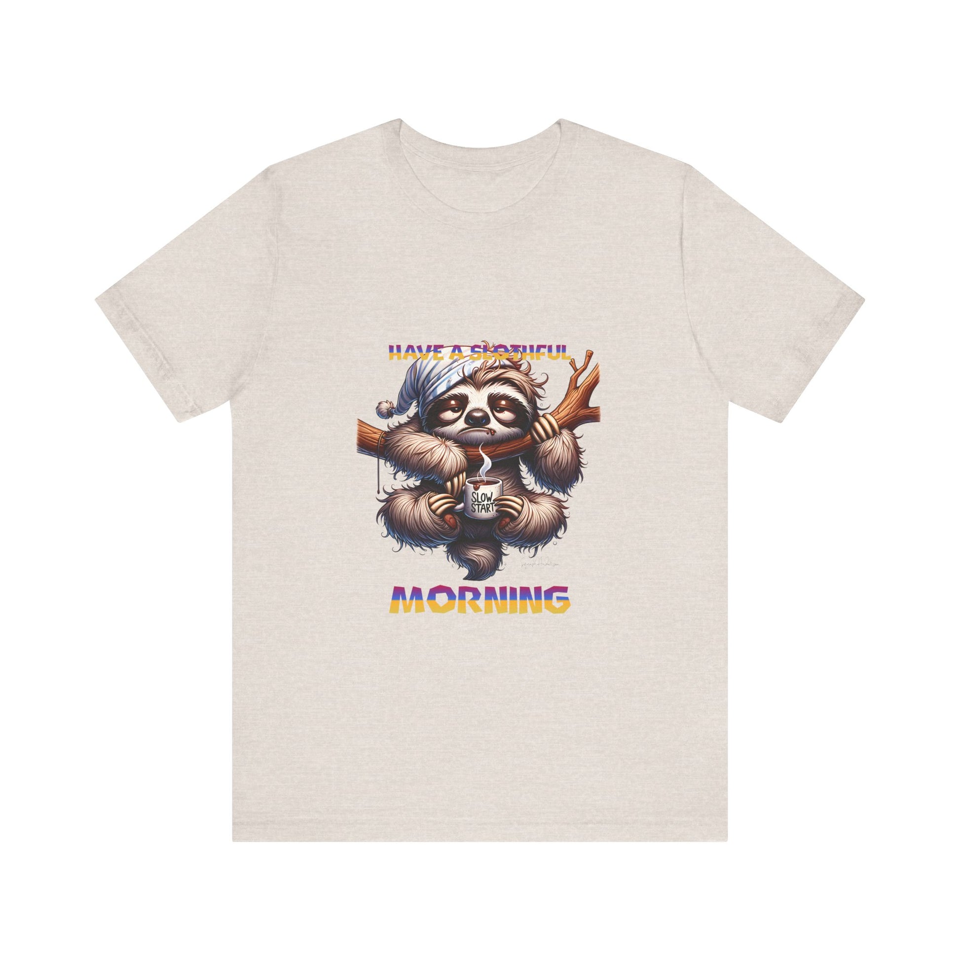Hanging Sloth Unisex Jersey Short Sleeve Tee image 12