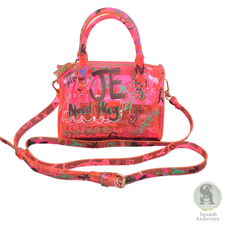 Graffiti PVC Boston Bag