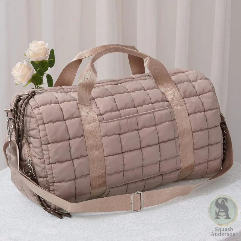 Quilted Puffer Weekender Bag