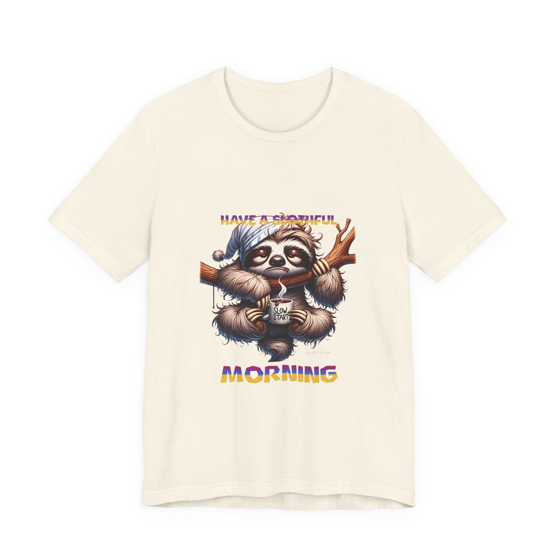 Hanging Sloth Unisex Jersey Short Sleeve Tee image 6