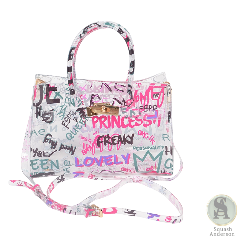 Graffiti PVC Satchel Bag