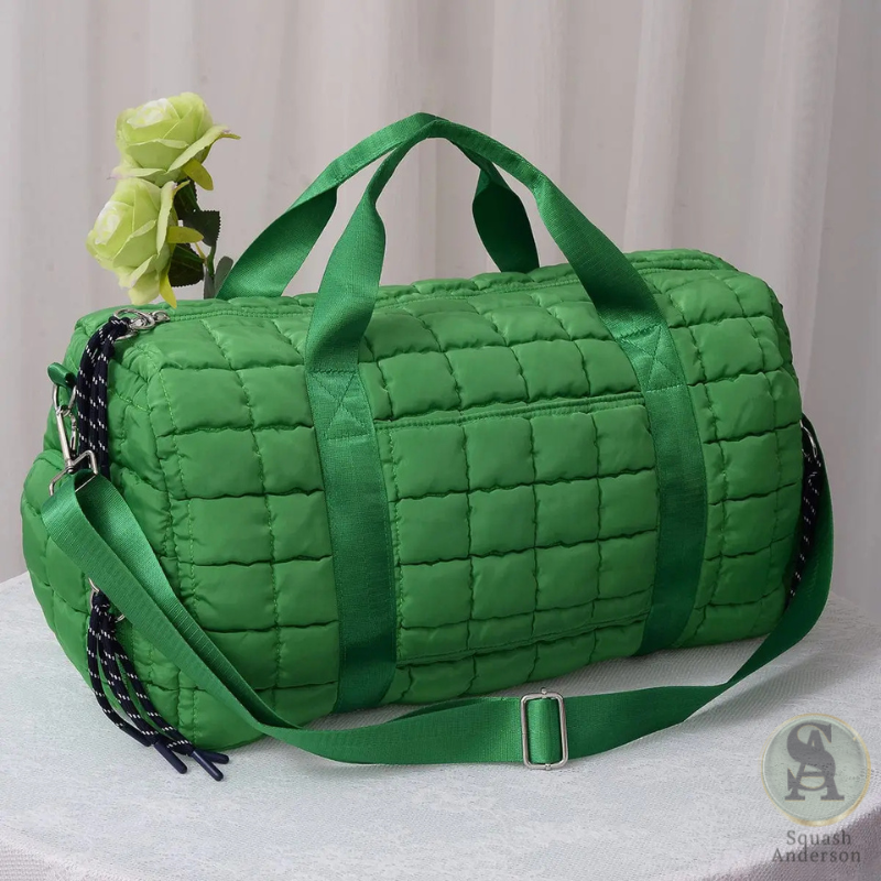 Quilted Puffer Weekender Bag