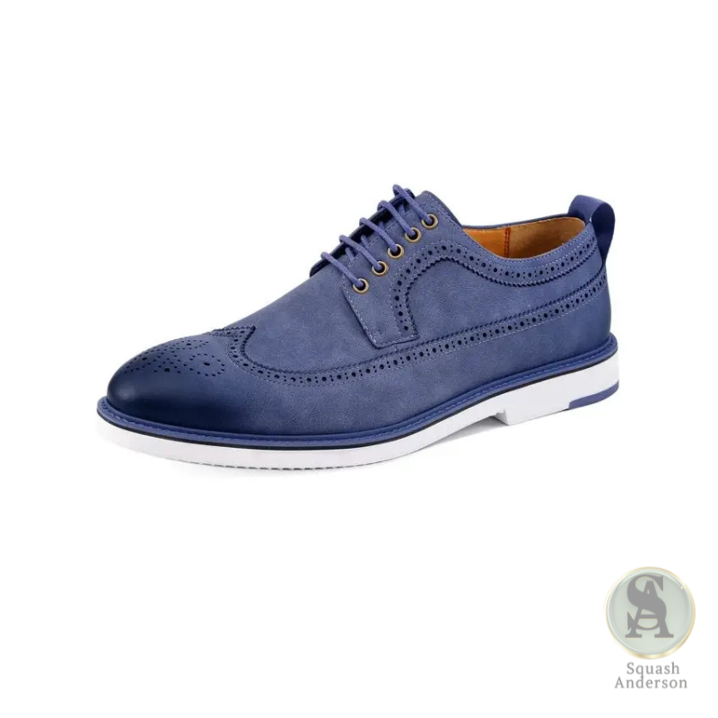 Lian Navy Blue Oxford Shoes