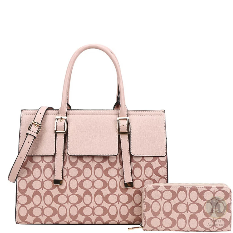 Oval Luxe 2-in-1 Satchel & Wallet Set