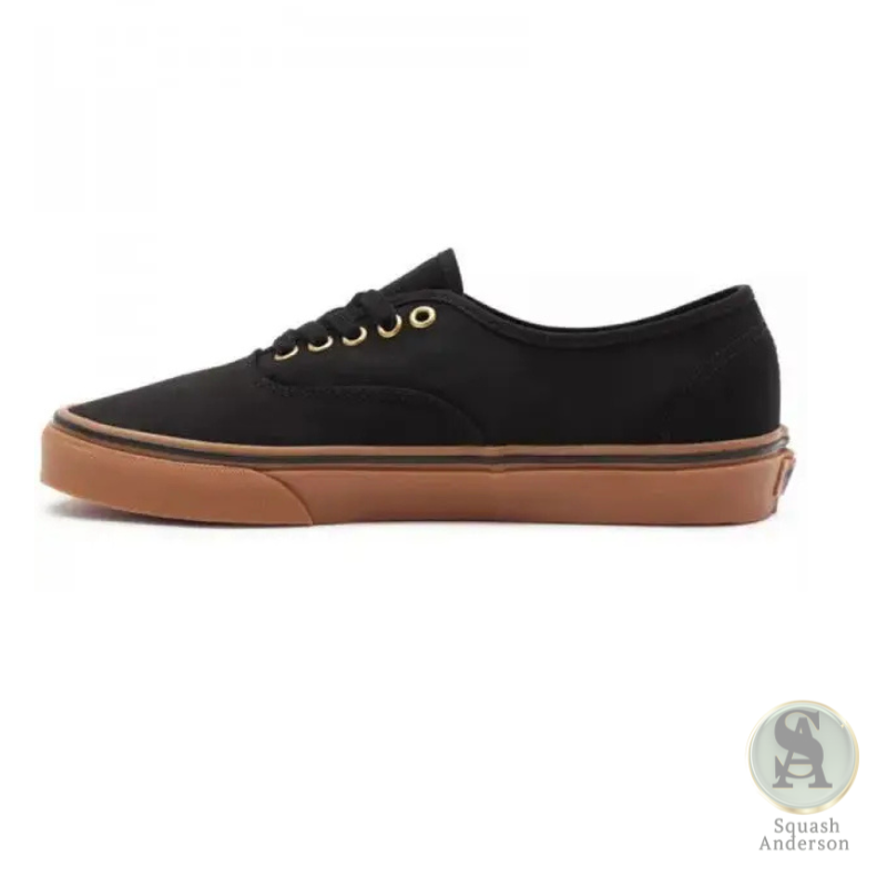 Black Rubber Low-Top Sneakers