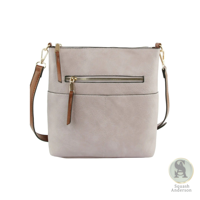 Elina Zipper Front Crossbody Bag