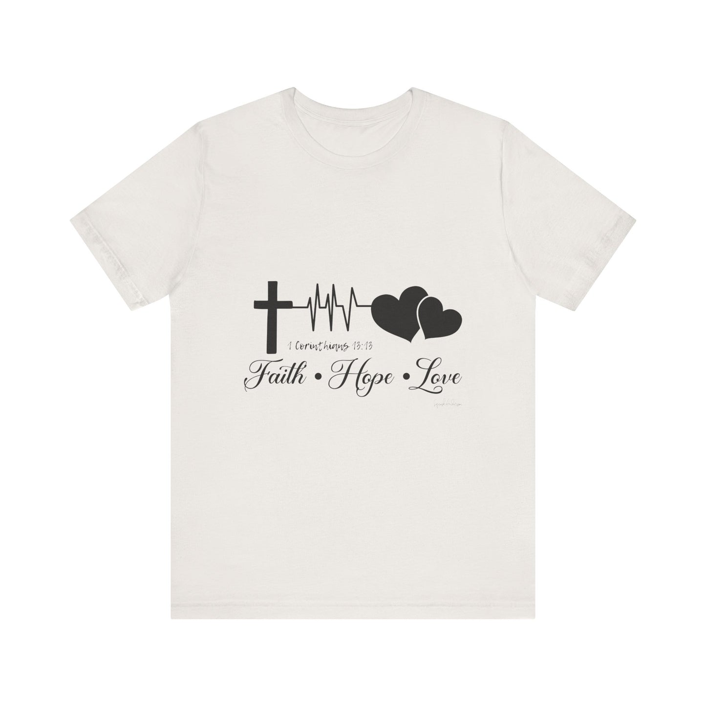Faith Hope Love Unisex Jersey Short Sleeve Tee image 8
