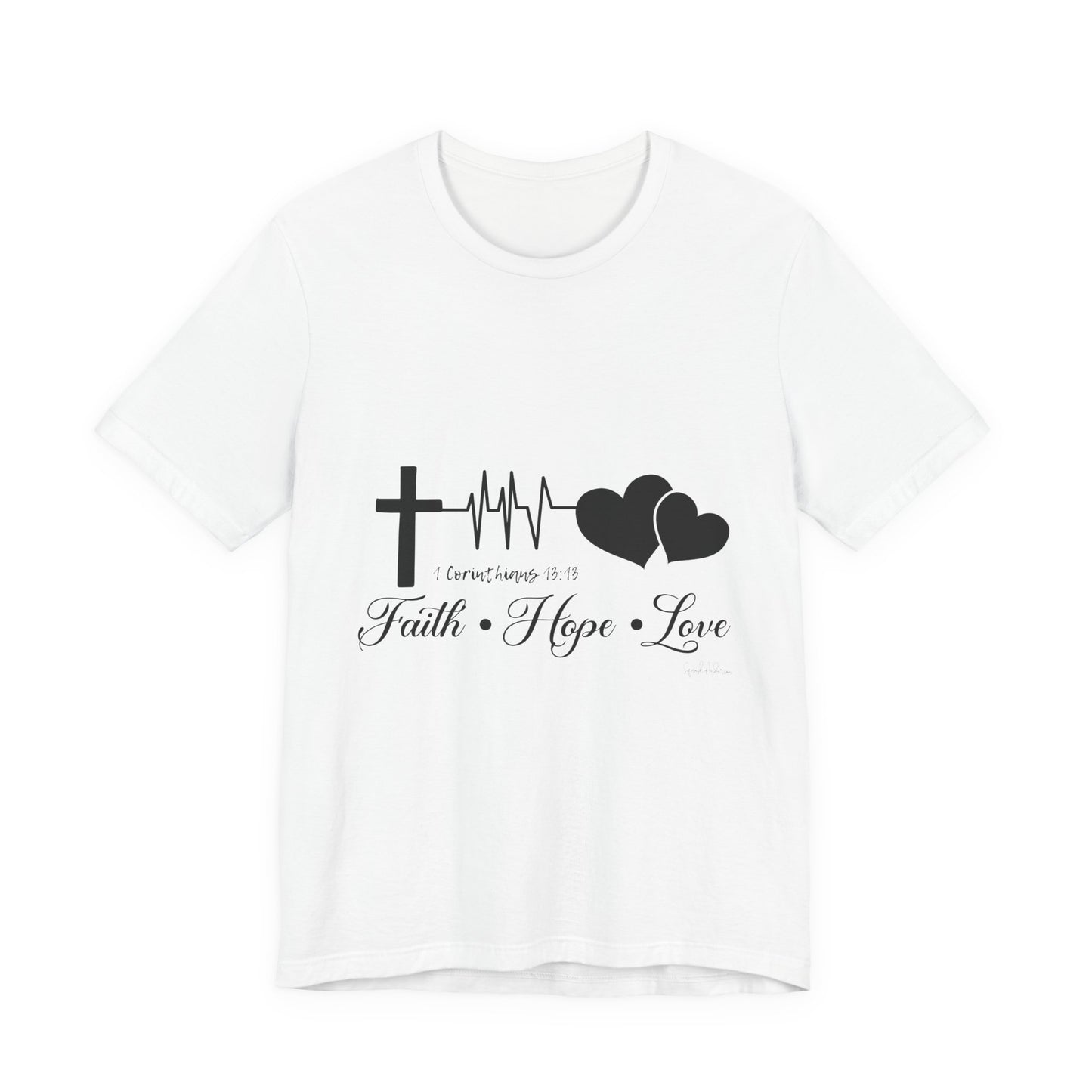 Faith Hope Love Unisex Jersey Short Sleeve Tee image 2