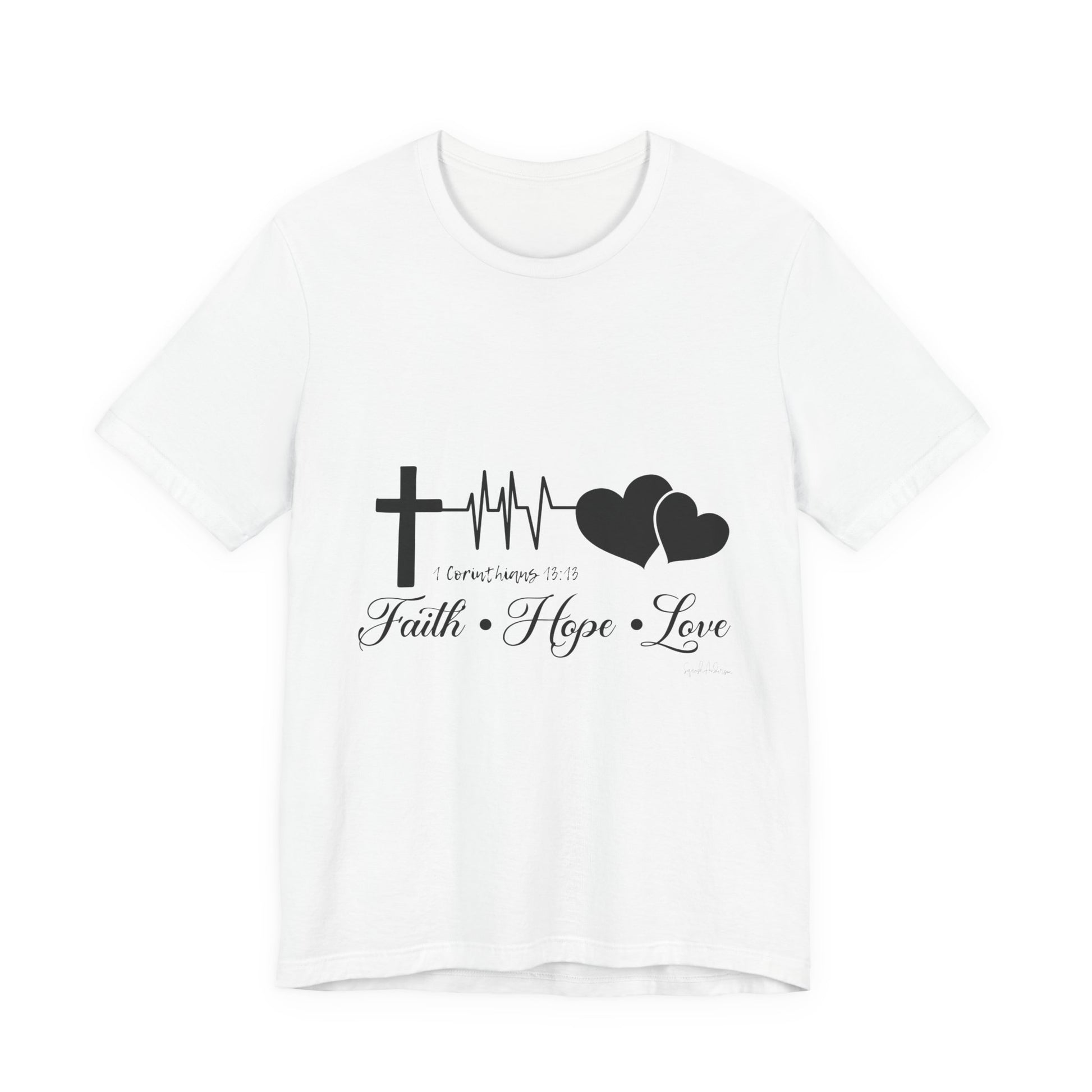 Faith Hope Love Unisex Jersey Short Sleeve Tee image 2