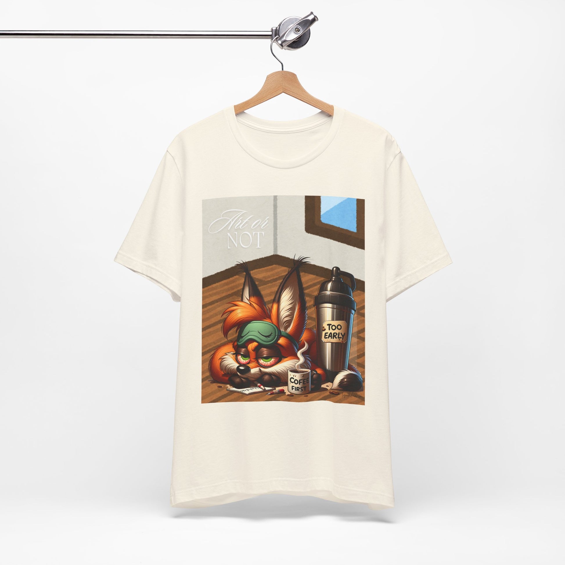 Sleepy Fox Unisex Jersey Short Sleeve Tee image 5