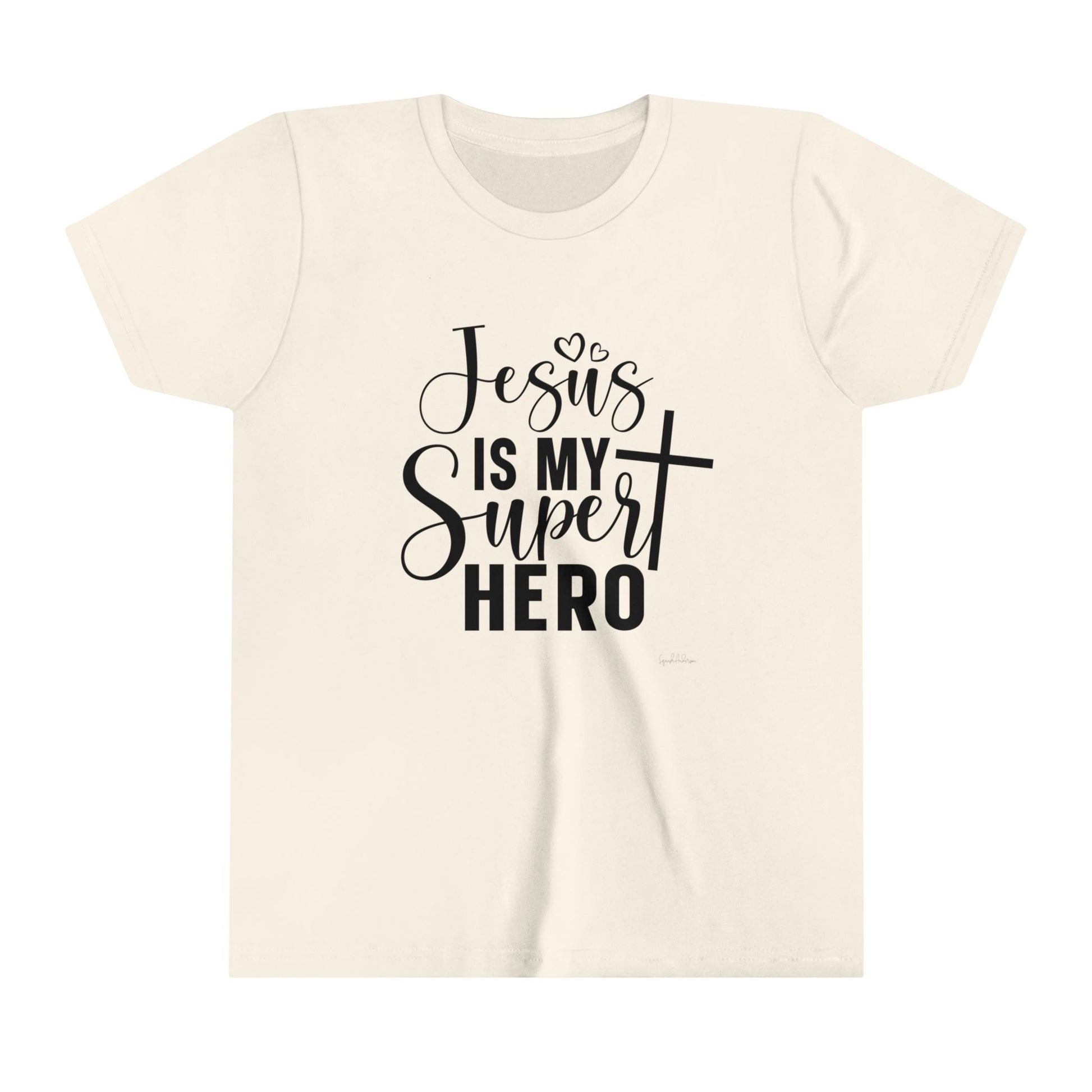 Jesus Is my Super hero Youth Short Sleeve Tee image 2