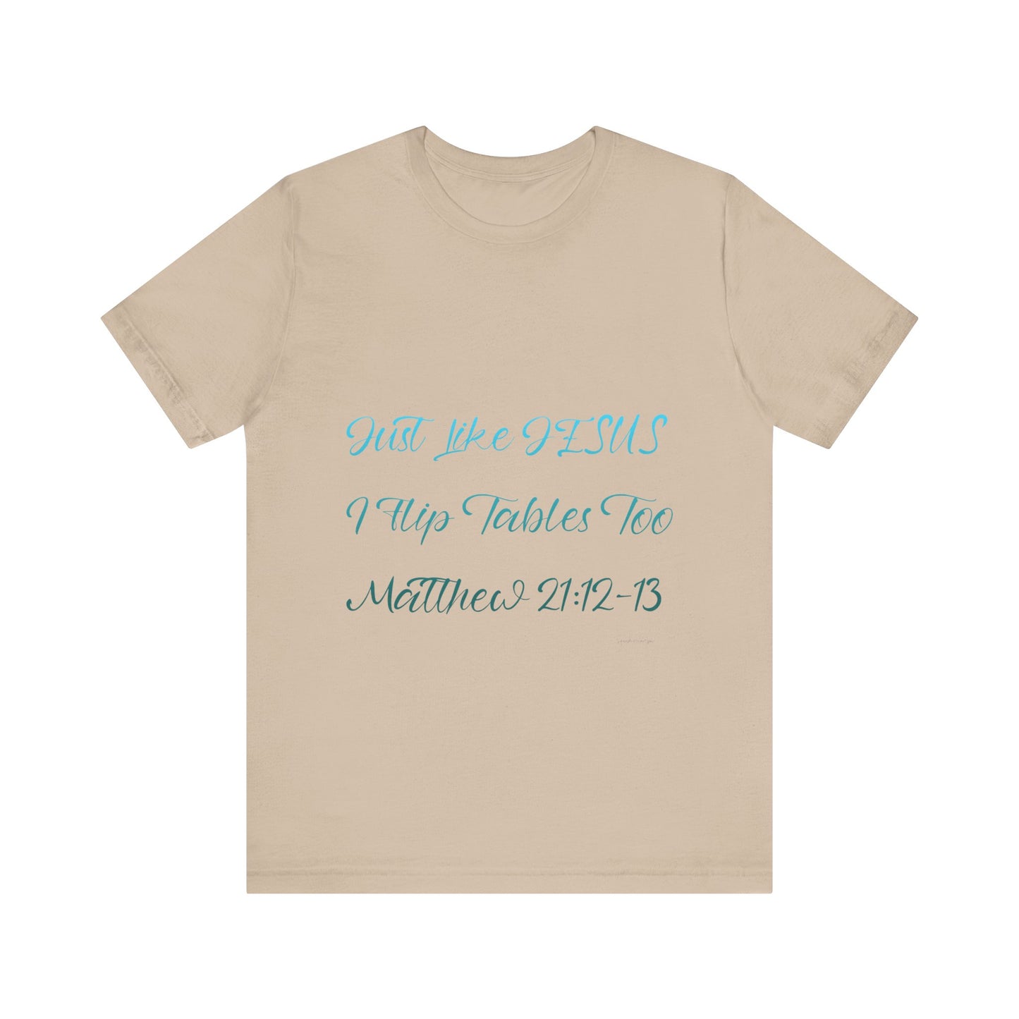 Matthew 21:12-13 Unisex Jersey Short Sleeve Tee image 8