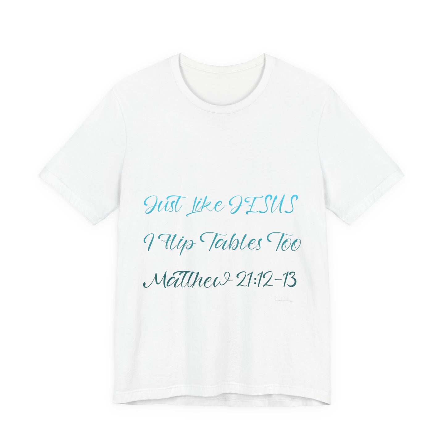 Matthew 21:12-13 Unisex Jersey Short Sleeve Tee image 2