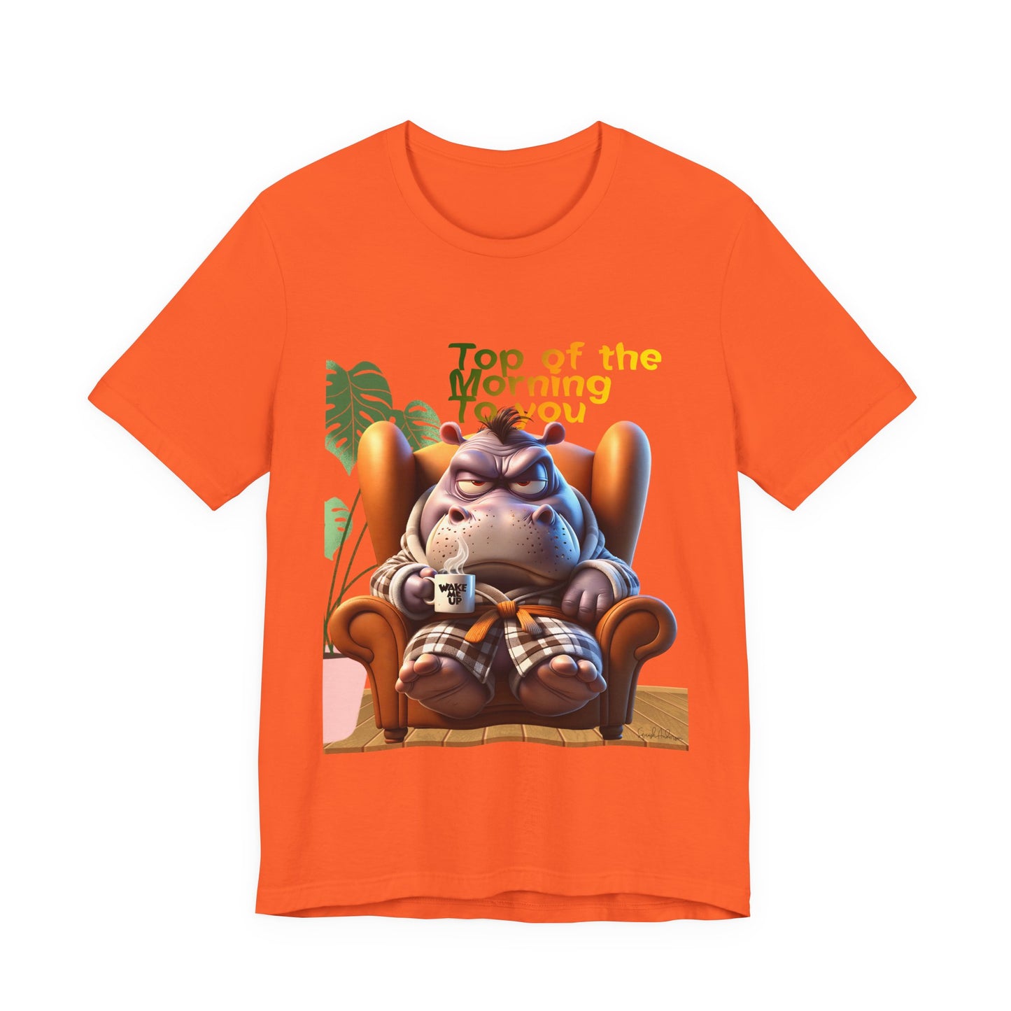 Grumpy Hippo Unisex Jersey Short Sleeve Tee image 6