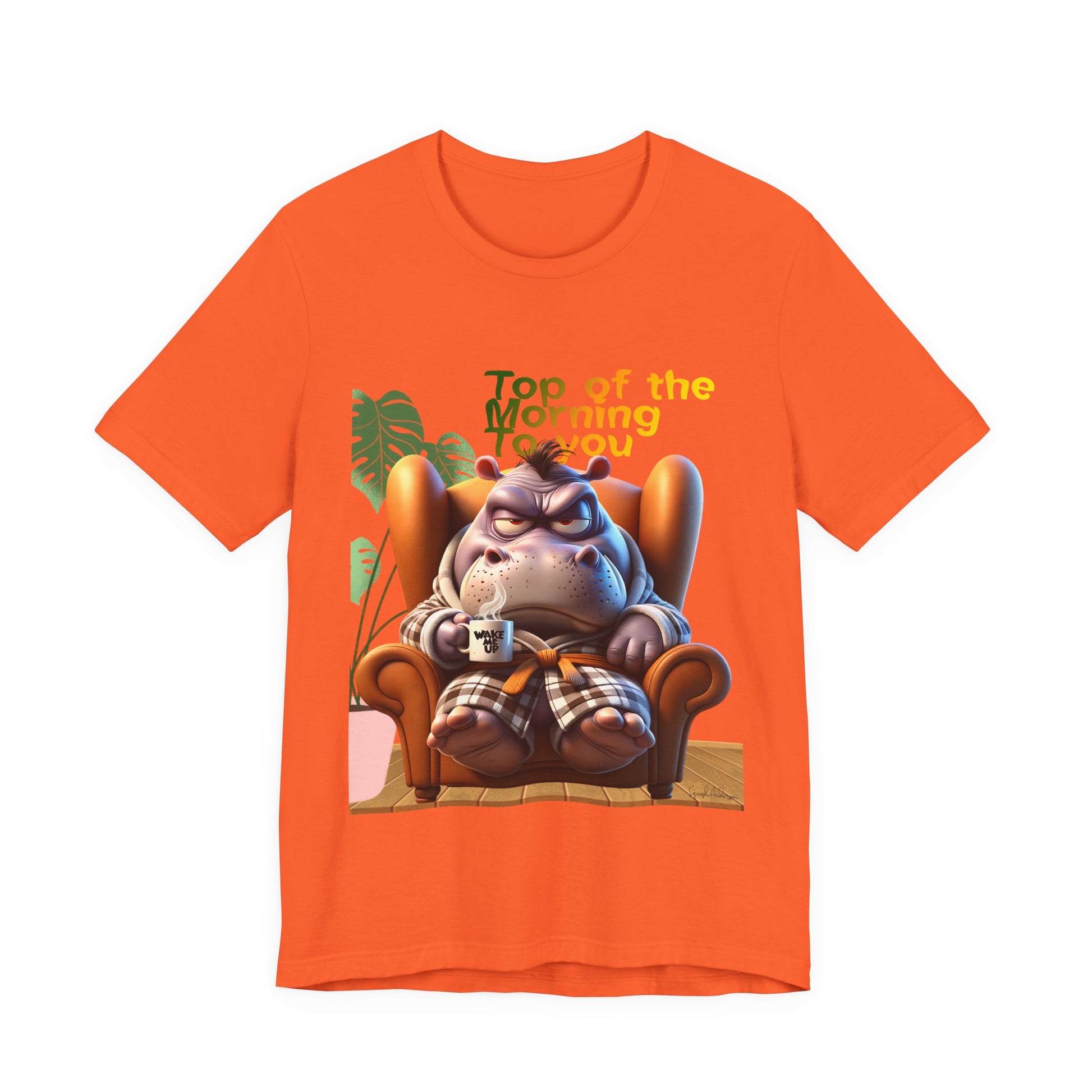 Grumpy Hippo Unisex Jersey Short Sleeve Tee image 6