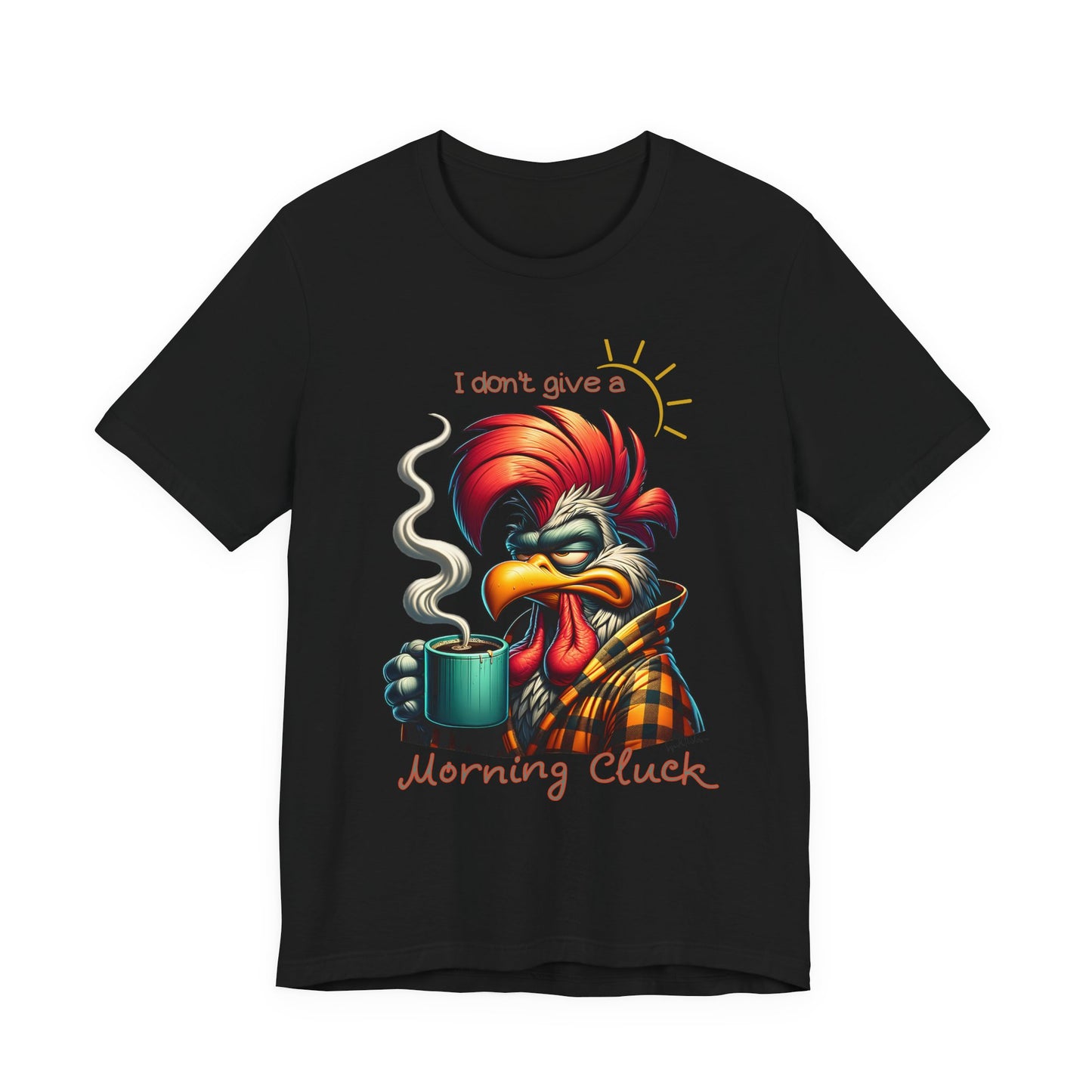 Grumpy Morning Rooster Unisex Jersey Short Sleeve Tee image 10