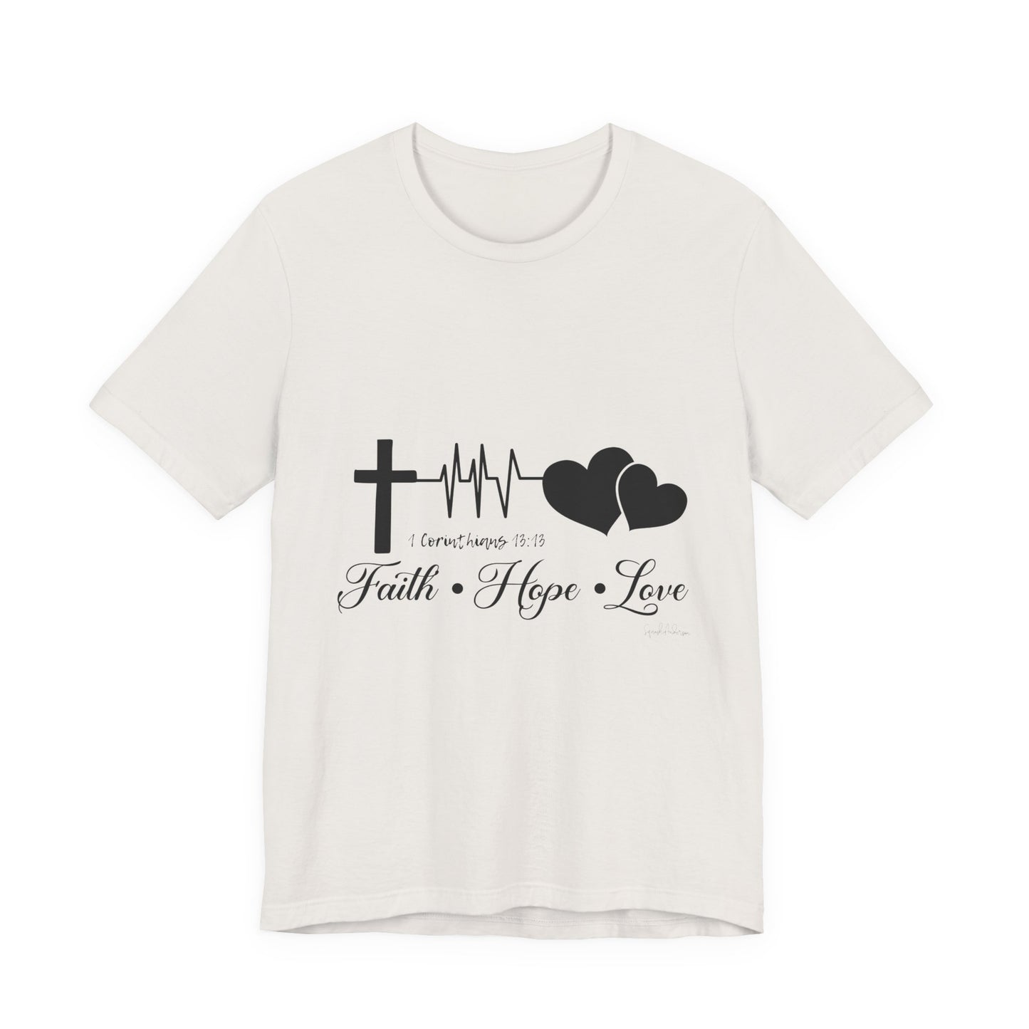 Faith Hope Love Unisex Jersey Short Sleeve Tee image 10