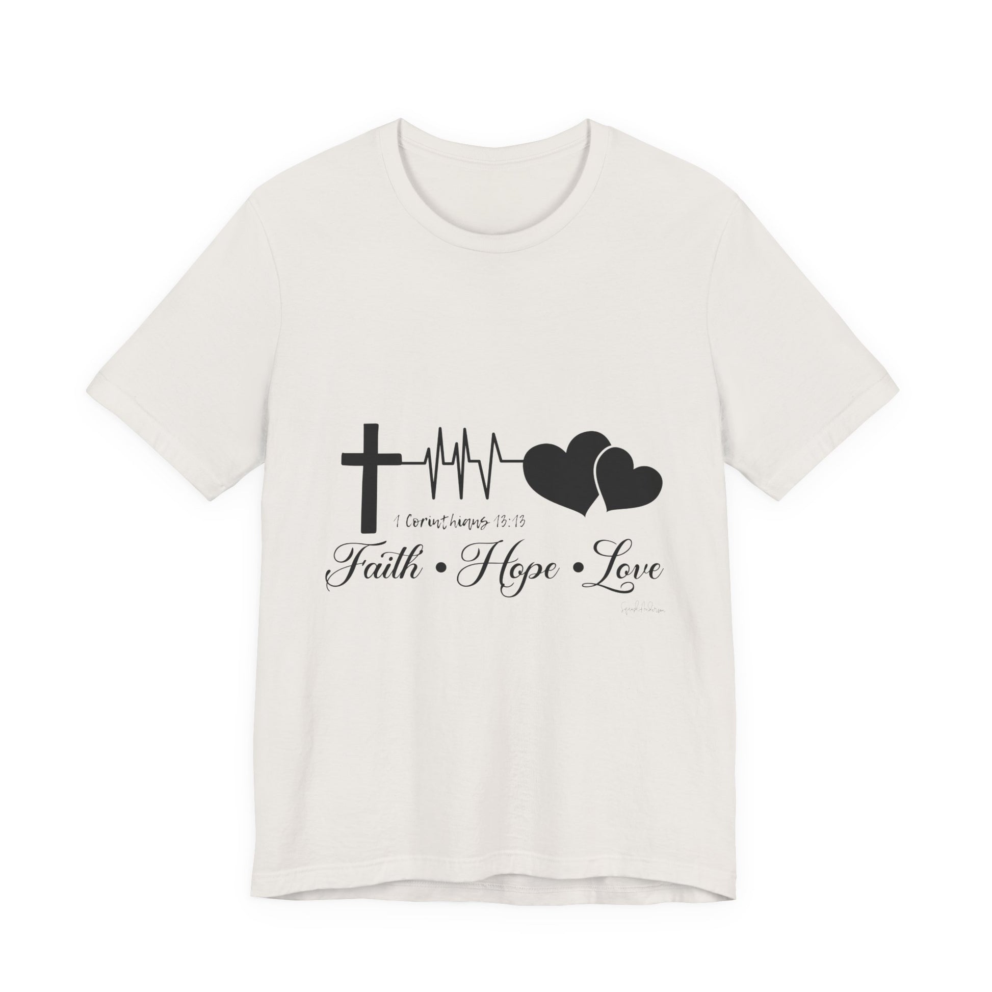 Faith Hope Love Unisex Jersey Short Sleeve Tee image 10