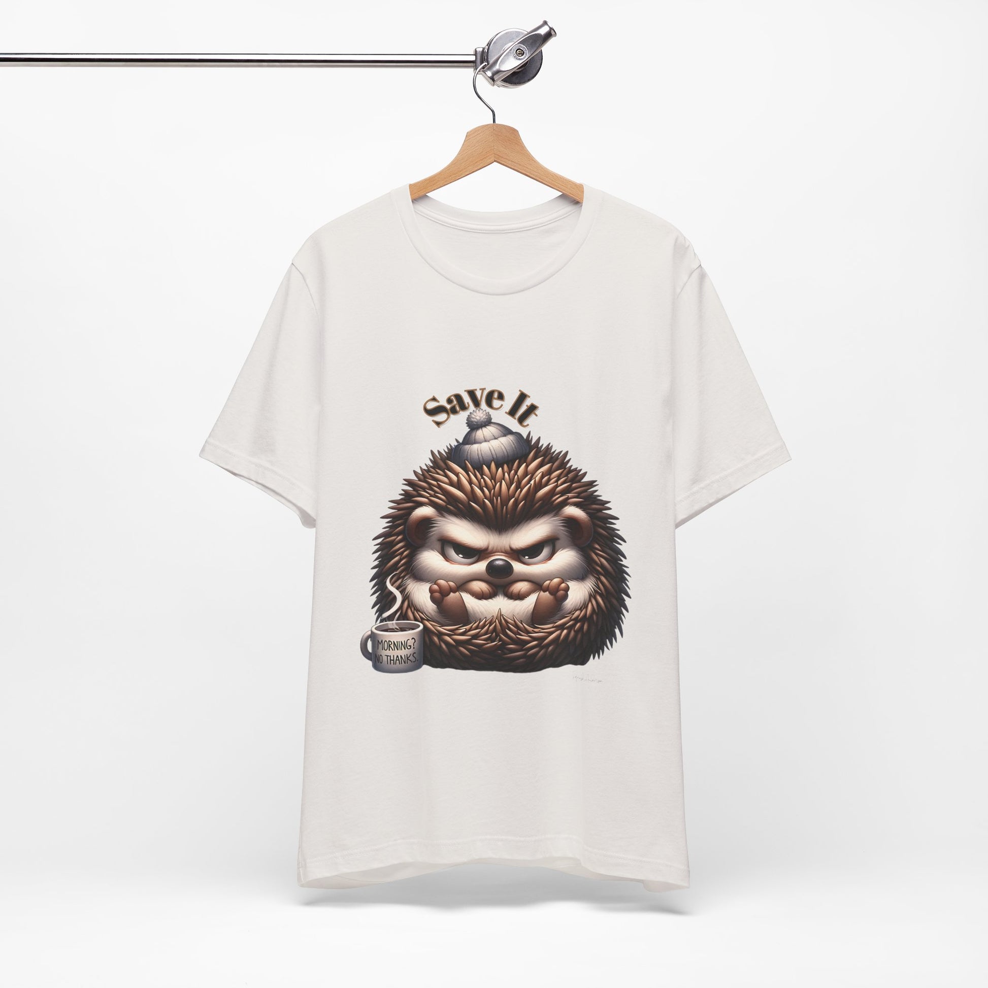 Grumpy Hedgehog Unisex Jersey Short Sleeve Tee image 5