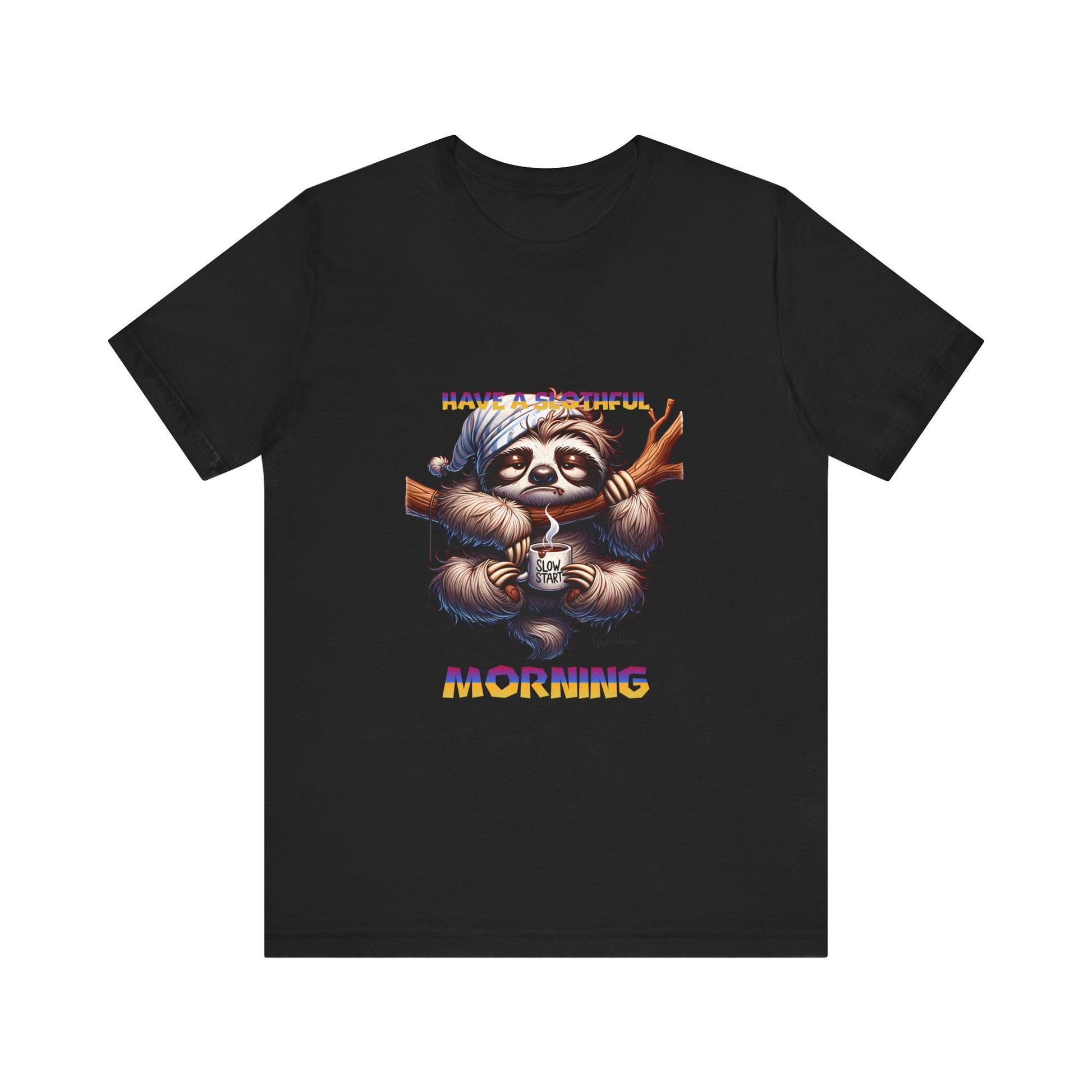 Hanging Sloth Unisex Jersey Short Sleeve Tee image 0