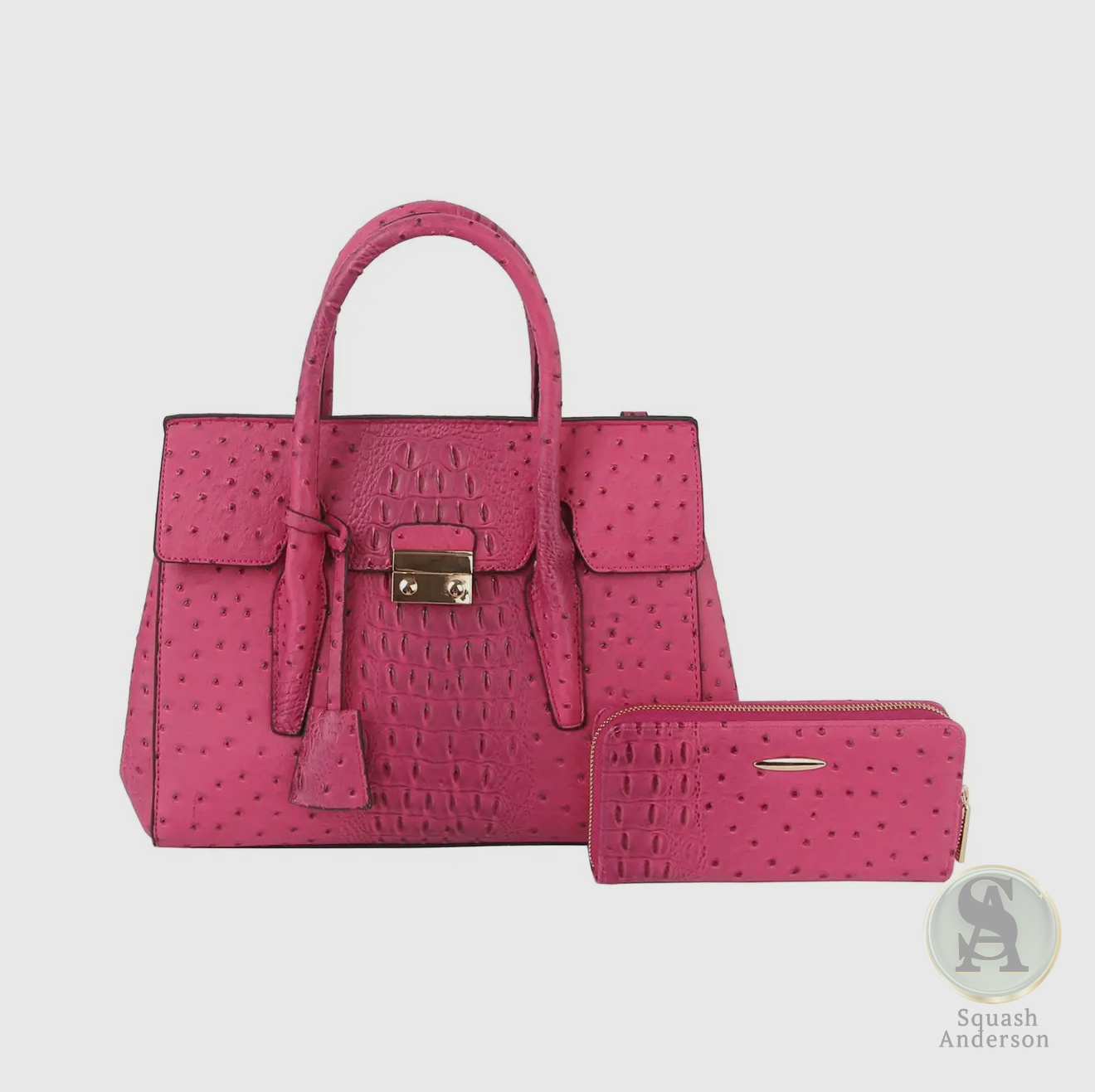 Croc Luxe 2-in-1 Top Handle & Crossbody Bag Set