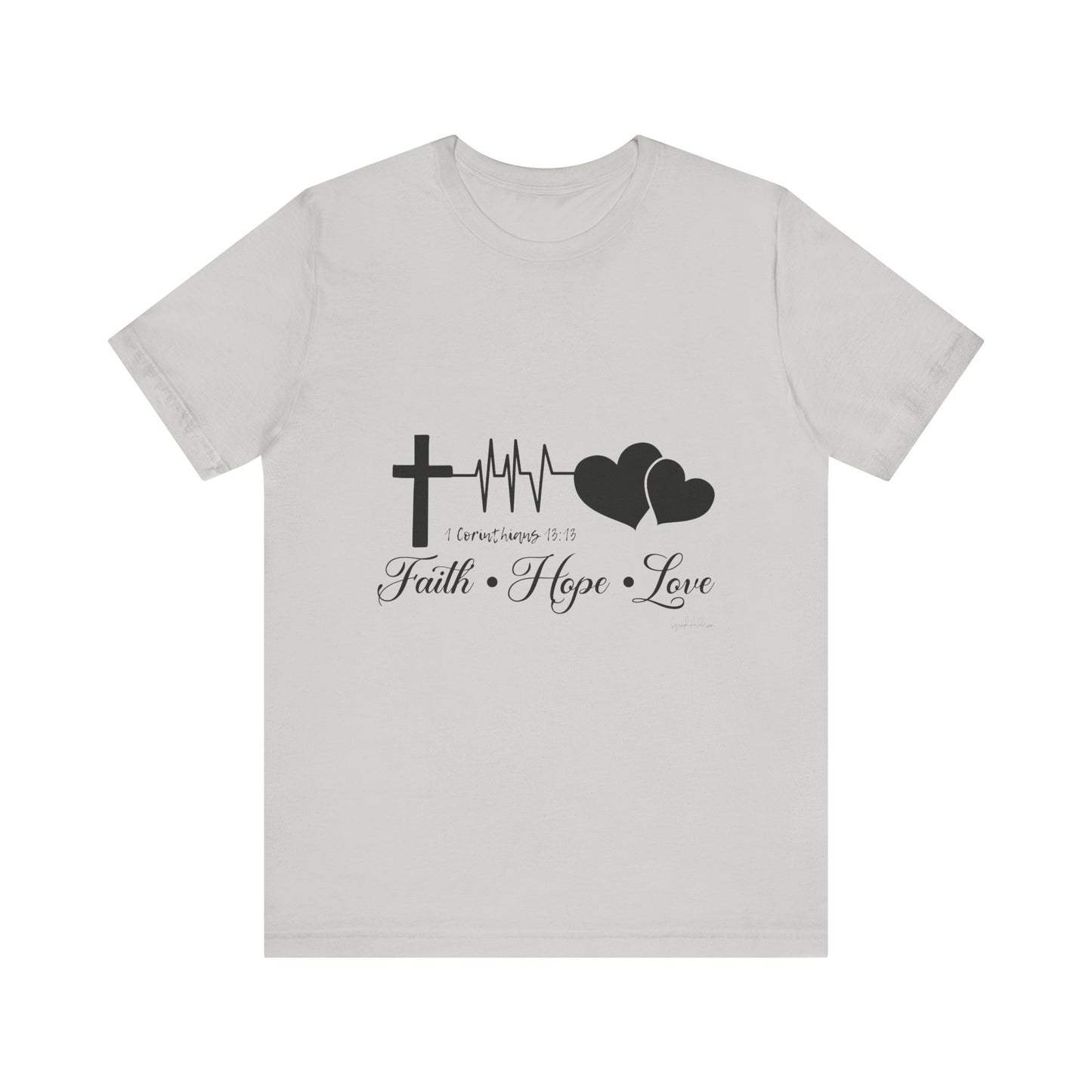 Faith Hope Love Unisex Jersey Short Sleeve Tee image 12