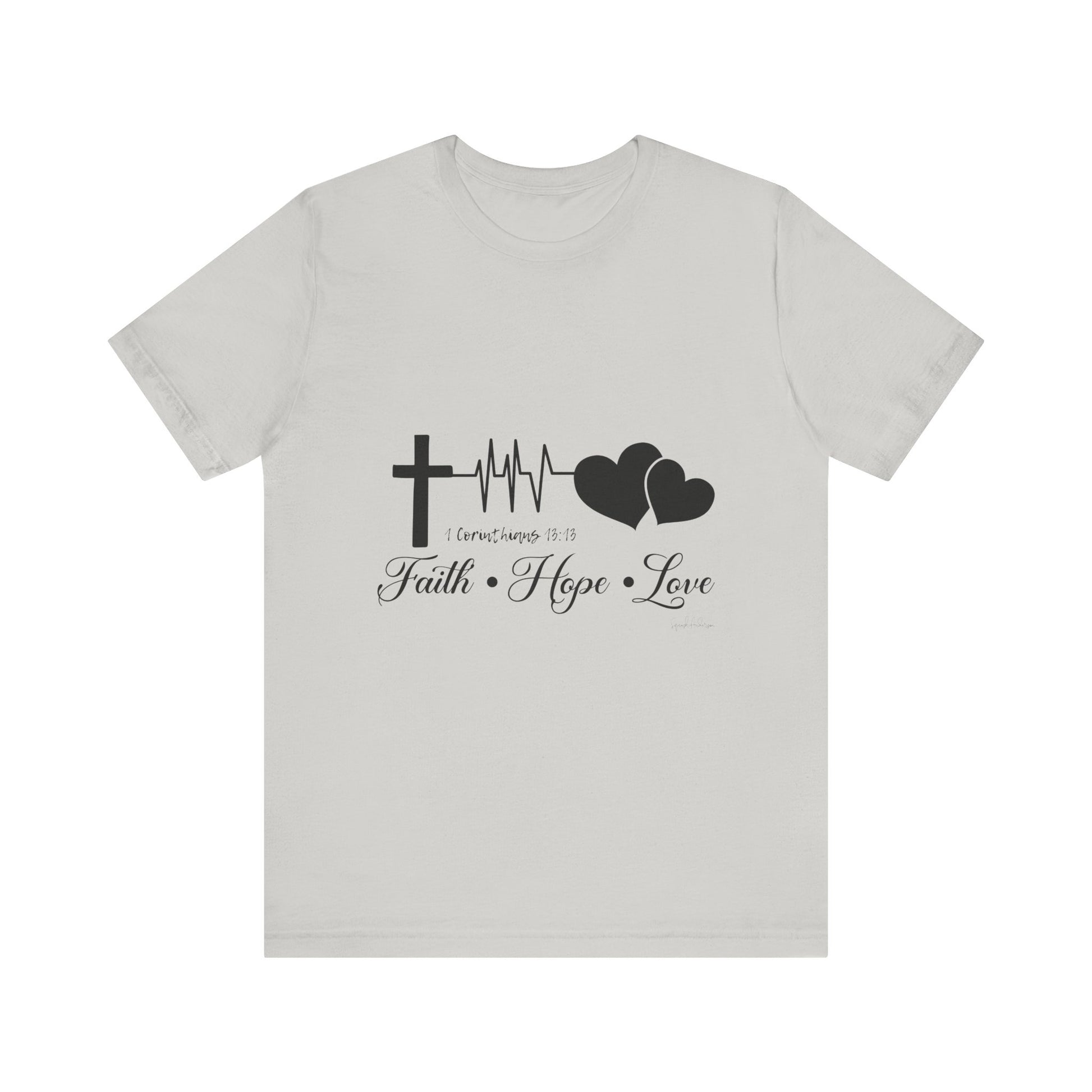 Faith Hope Love Unisex Jersey Short Sleeve Tee image 12
