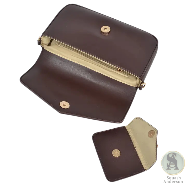 Everyday Faux Leather Crossbody Bag Set