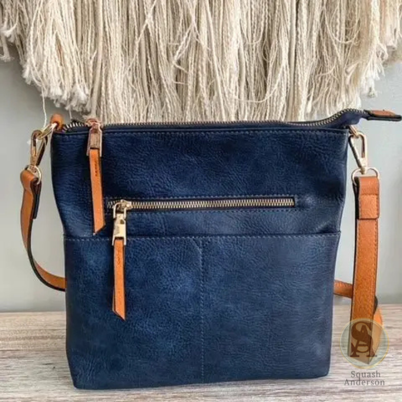 Elina Zipper Front Crossbody Bag