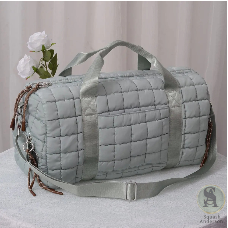 Quilted Puffer Weekender Bag